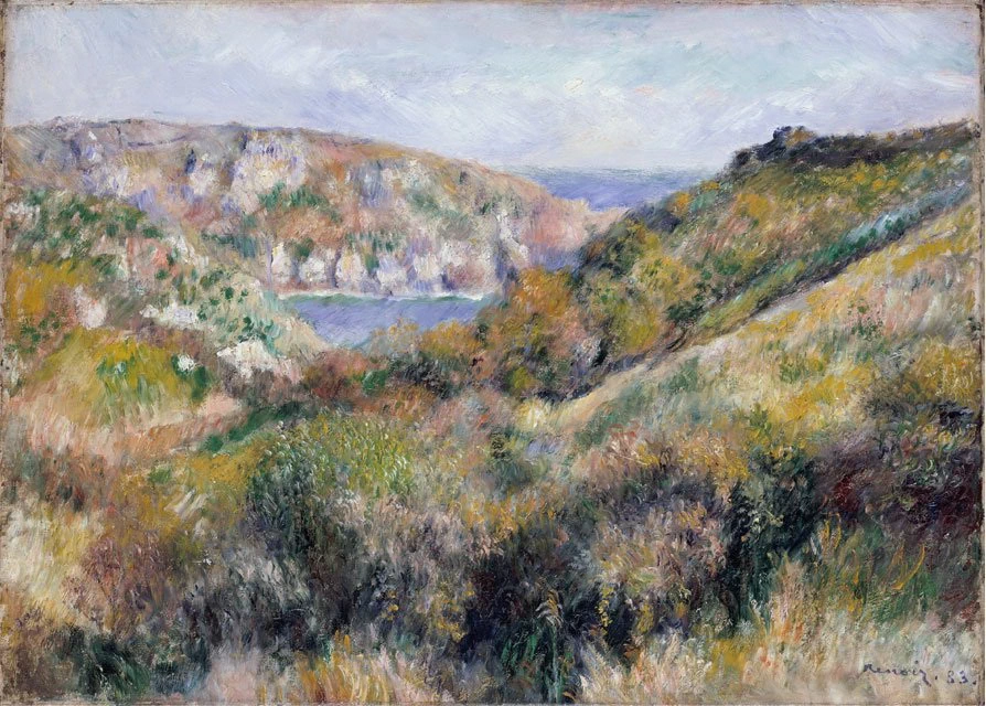 Colline intorno alla baia di Moulin Huet - 1883